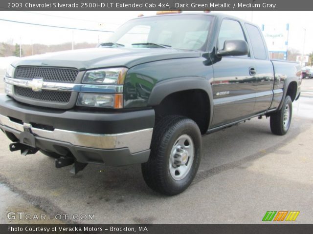 2003 Chevrolet Silverado 2500HD LT Extended Cab 4x4 in Dark Green Metallic
