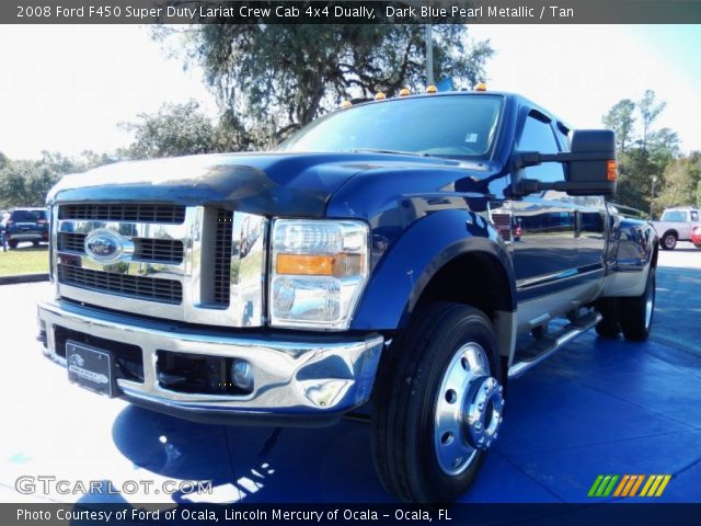 2008 Ford F450 Super Duty Lariat Crew Cab 4x4 Dually in Dark Blue Pearl Metallic