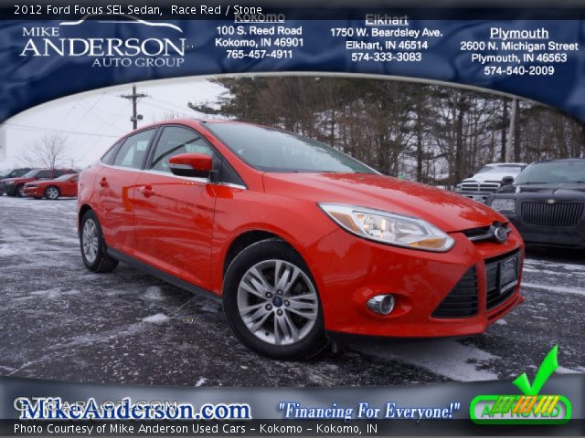 2012 Ford Focus SEL Sedan in Race Red