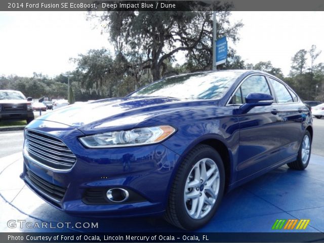 2014 Ford Fusion SE EcoBoost in Deep Impact Blue