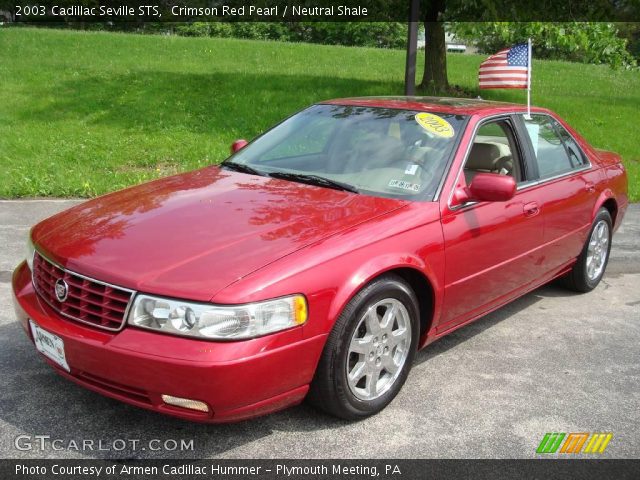2003 Cadillac Seville STS in Crimson Red Pearl
