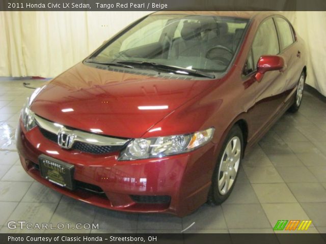 2011 Honda Civic LX Sedan in Tango Red Pearl