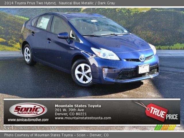 2014 Toyota Prius Two Hybrid in Nautical Blue Metallic