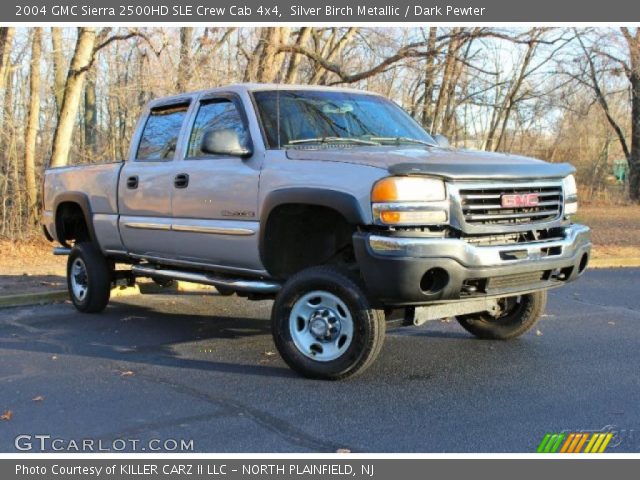 2004 GMC Sierra 2500HD SLE Crew Cab 4x4 in Silver Birch Metallic