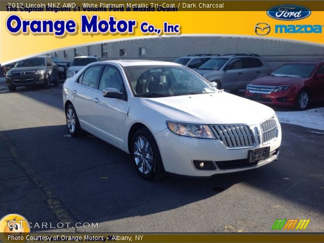 2012 Lincoln MKZ AWD in White Platinum Metallic Tri-Coat