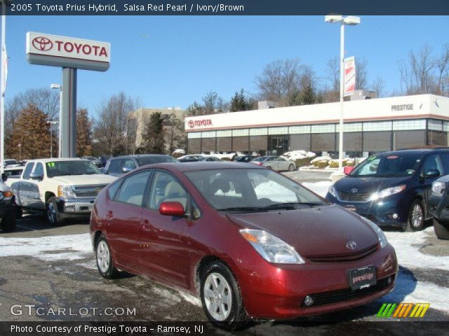 2005 Toyota Prius Hybrid in Salsa Red Pearl