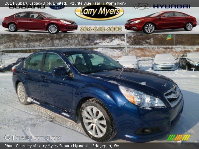 2011 Subaru Legacy 3.6R Limited in Azurite Blue Pearl