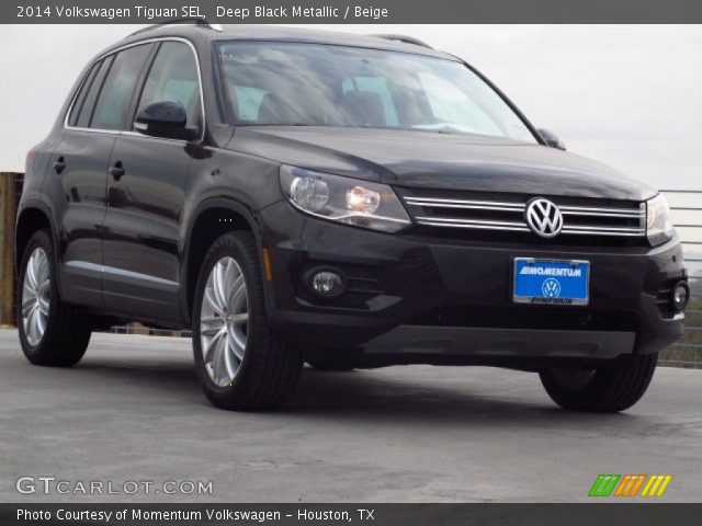 2014 Volkswagen Tiguan SEL in Deep Black Metallic