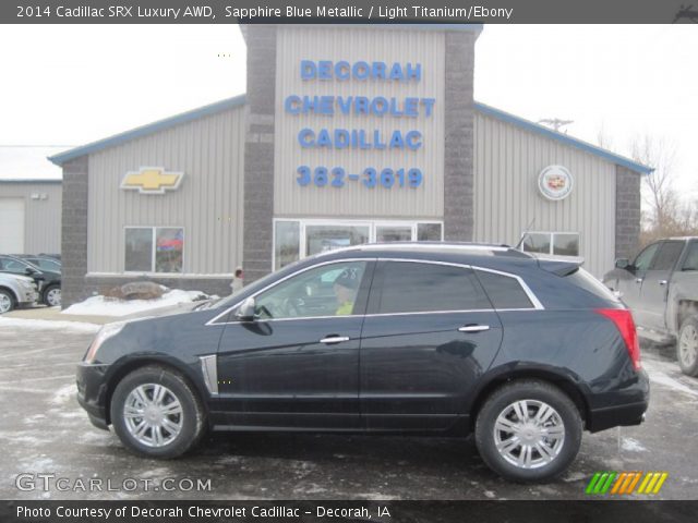 2014 Cadillac SRX Luxury AWD in Sapphire Blue Metallic