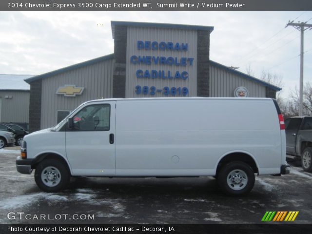 2014 Chevrolet Express 3500 Cargo Extended WT in Summit White