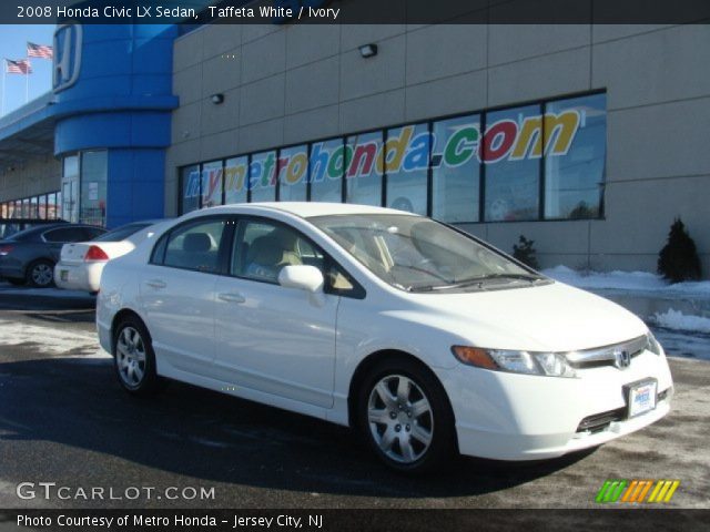 2008 Honda Civic LX Sedan in Taffeta White