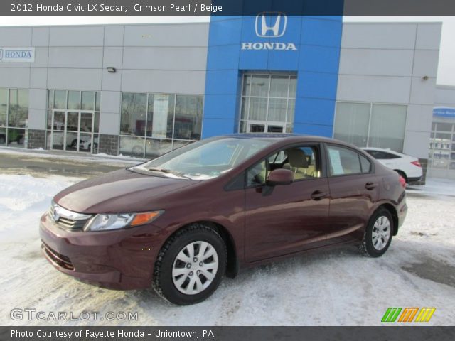 2012 Honda Civic LX Sedan in Crimson Pearl