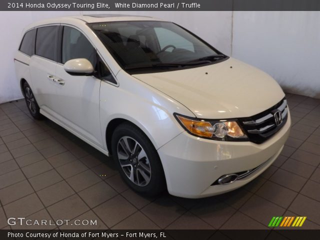 2014 Honda Odyssey Touring Elite in White Diamond Pearl