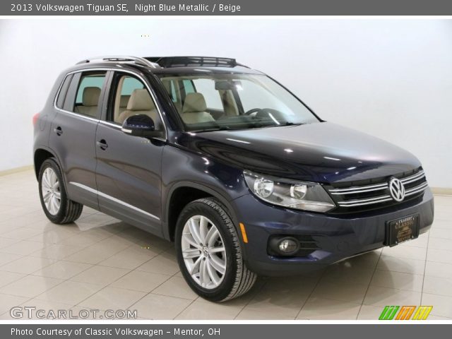 2013 Volkswagen Tiguan SE in Night Blue Metallic
