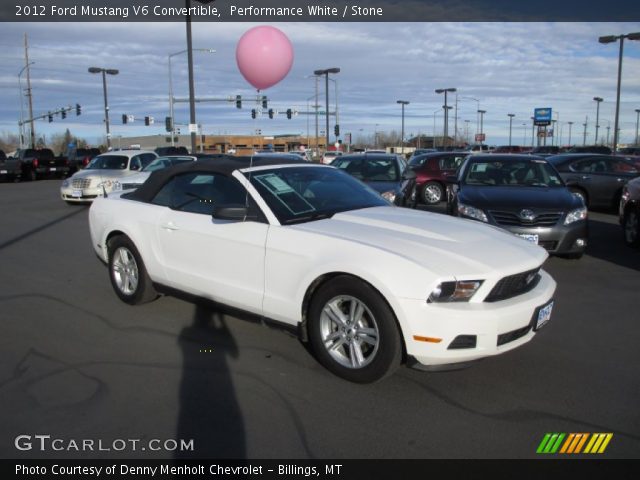2012 Ford Mustang V6 Convertible in Performance White