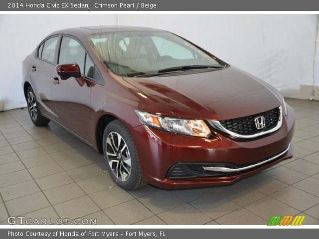2014 Honda Civic EX Sedan in Crimson Pearl