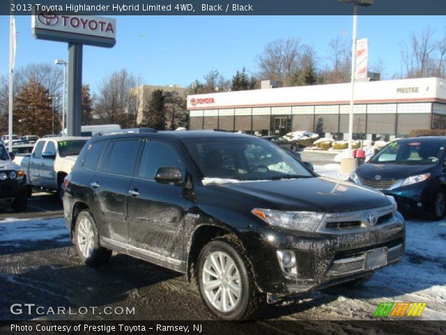 2013 Toyota Highlander Hybrid Limited 4WD in Black