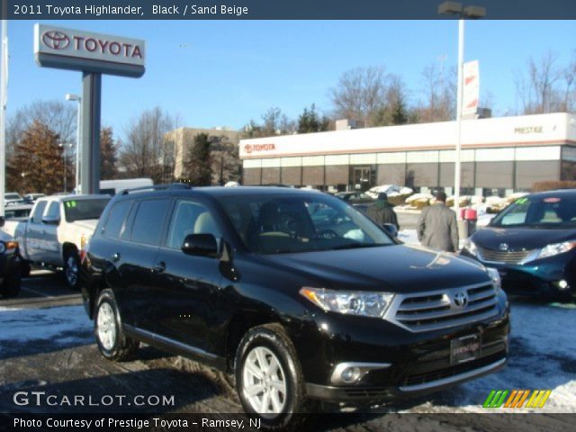 2011 Toyota Highlander  in Black