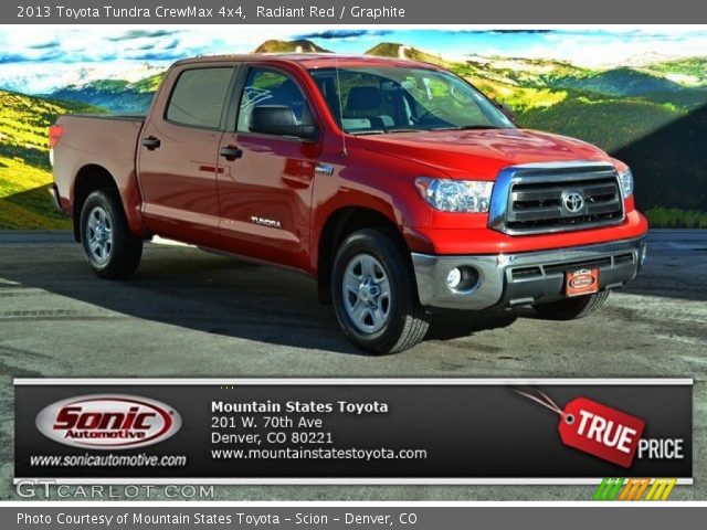 2013 Toyota Tundra CrewMax 4x4 in Radiant Red