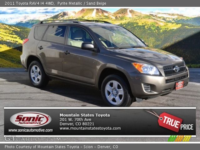 2011 Toyota RAV4 I4 4WD in Pyrite Metallic