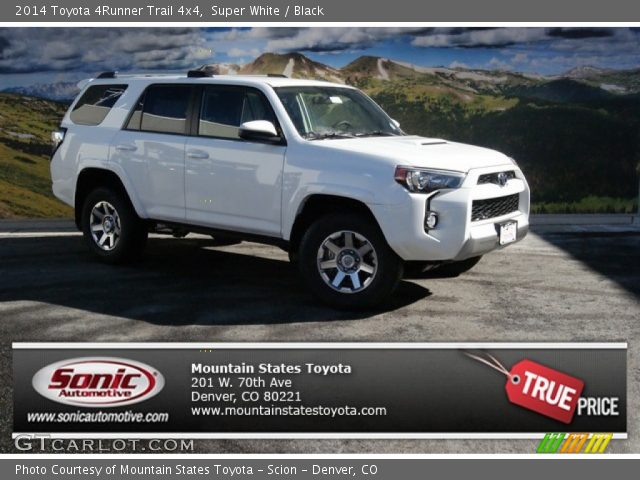2014 Toyota 4Runner Trail 4x4 in Super White