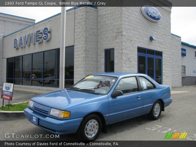 1993 Ford Tempo GL Coupe in Bimini Blue Metallic