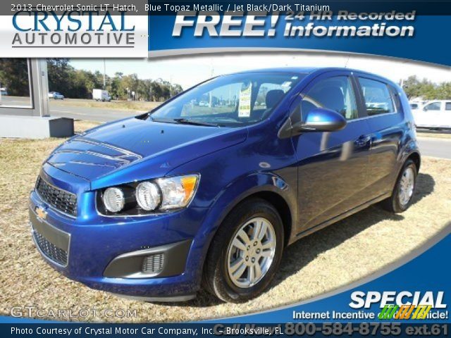 2013 Chevrolet Sonic LT Hatch in Blue Topaz Metallic