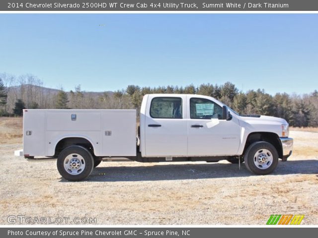 2014 Chevrolet Silverado 2500HD WT Crew Cab 4x4 Utility Truck in Summit White