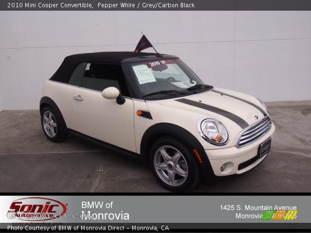 2010 Mini Cooper Convertible in Pepper White