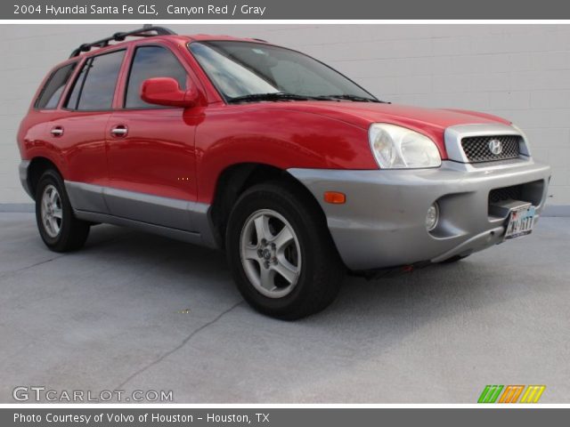 2004 Hyundai Santa Fe GLS in Canyon Red