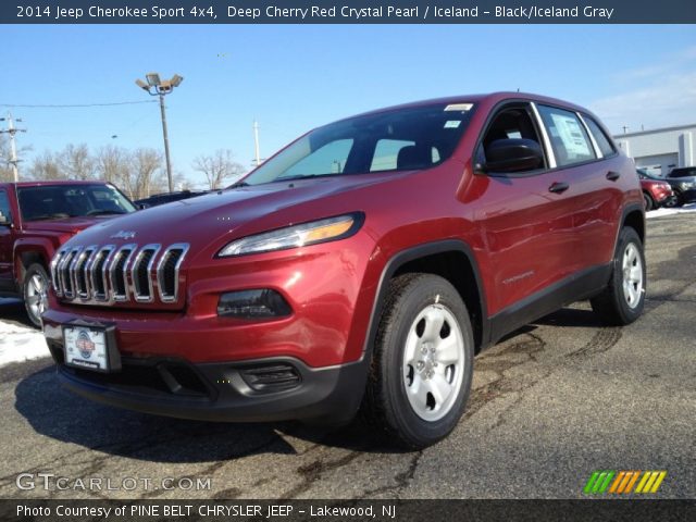 2014 Jeep Cherokee Sport 4x4 in Deep Cherry Red Crystal Pearl