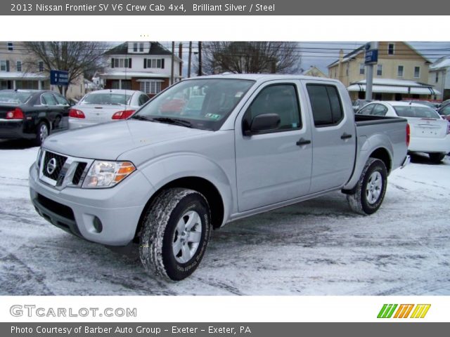 2013 Nissan Frontier SV V6 Crew Cab 4x4 in Brilliant Silver