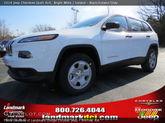 2014 Jeep Cherokee Sport 4x4 in Bright White