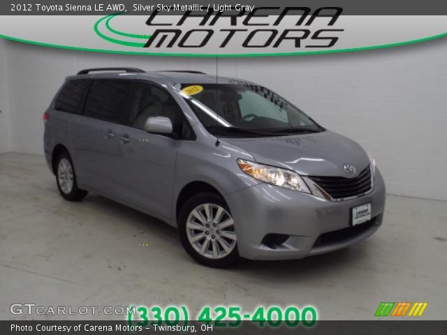 2012 Toyota Sienna LE AWD in Silver Sky Metallic