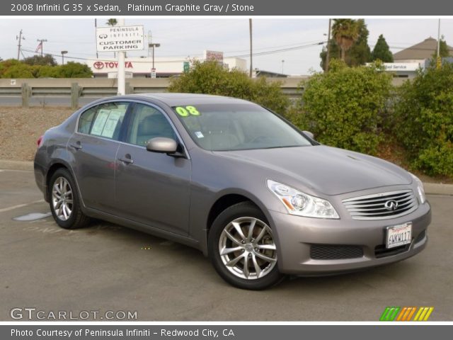 2008 Infiniti G 35 x Sedan in Platinum Graphite Gray