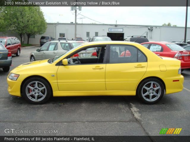 2003 Mitsubishi Lancer Evolution VIII in Lightning Yellow