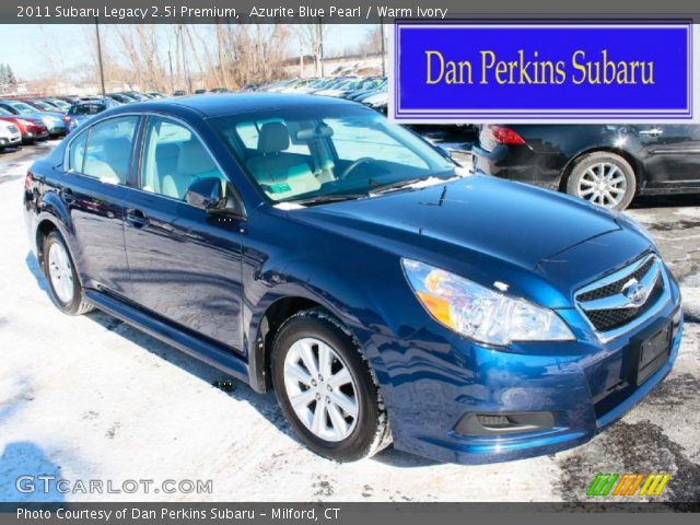 2011 Subaru Legacy 2.5i Premium in Azurite Blue Pearl