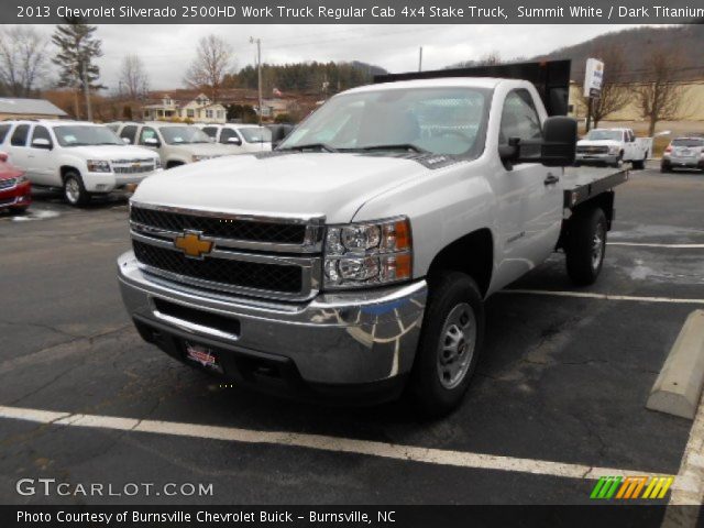 2013 Chevrolet Silverado 2500HD Work Truck Regular Cab 4x4 Stake Truck in Summit White