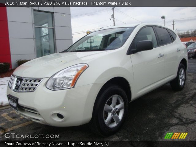 2010 Nissan Rogue S AWD 360 Value Package in Phantom White