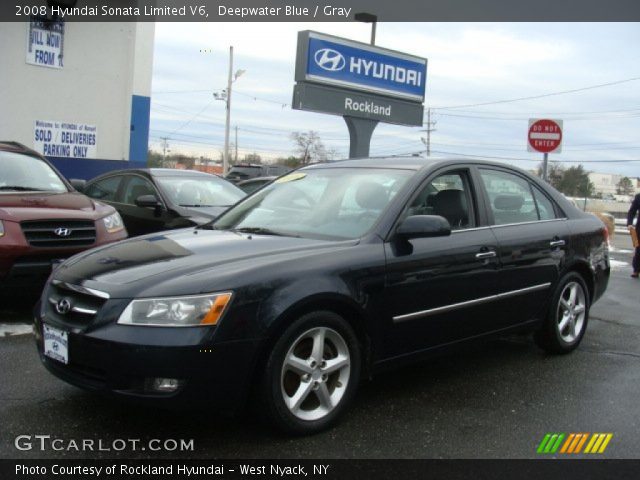 2008 Hyundai Sonata Limited V6 in Deepwater Blue