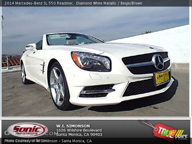 2014 Mercedes-Benz SL 550 Roadster in Diamond White Metallic