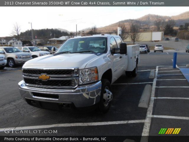 2013 Chevrolet Silverado 3500HD WT Crew Cab 4x4 Chassis in Summit White