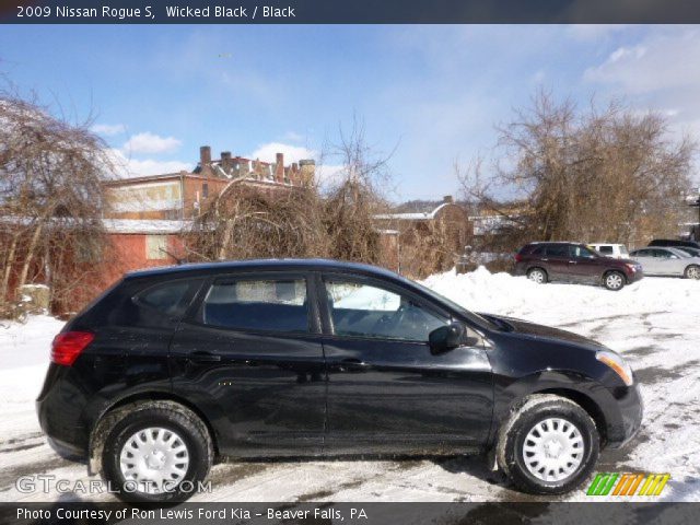 2009 Nissan Rogue S in Wicked Black
