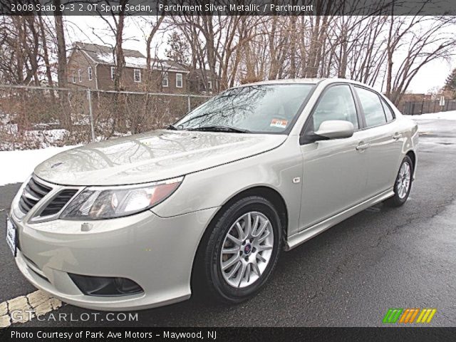 2008 Saab 9-3 2.0T Sport Sedan in Parchment Silver Metallic