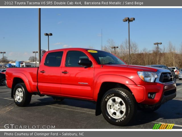 2012 Toyota Tacoma V6 SR5 Double Cab 4x4 in Barcelona Red Metallic