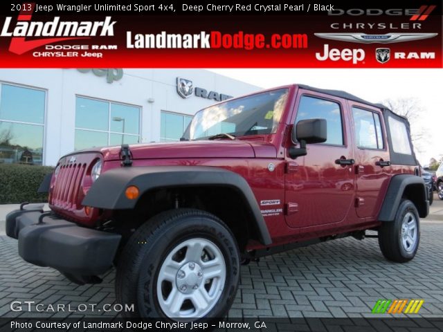 2013 Jeep Wrangler Unlimited Sport 4x4 in Deep Cherry Red Crystal Pearl