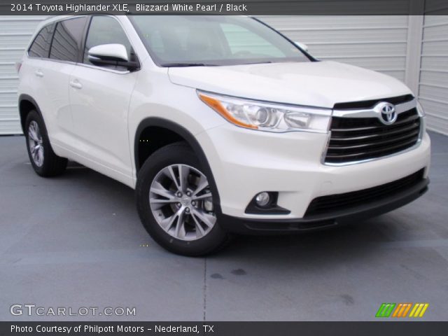 2014 Toyota Highlander XLE in Blizzard White Pearl