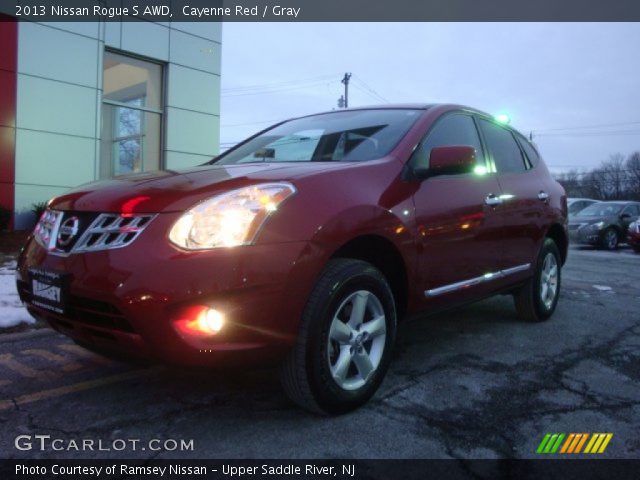 2013 Nissan Rogue S AWD in Cayenne Red