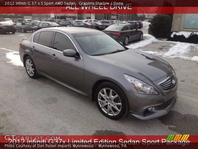2012 Infiniti G 37 x S Sport AWD Sedan in Graphite Shadow