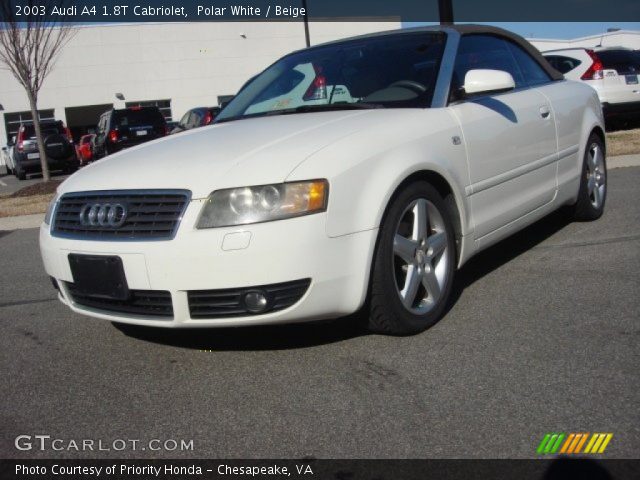 2003 Audi A4 1.8T Cabriolet in Polar White